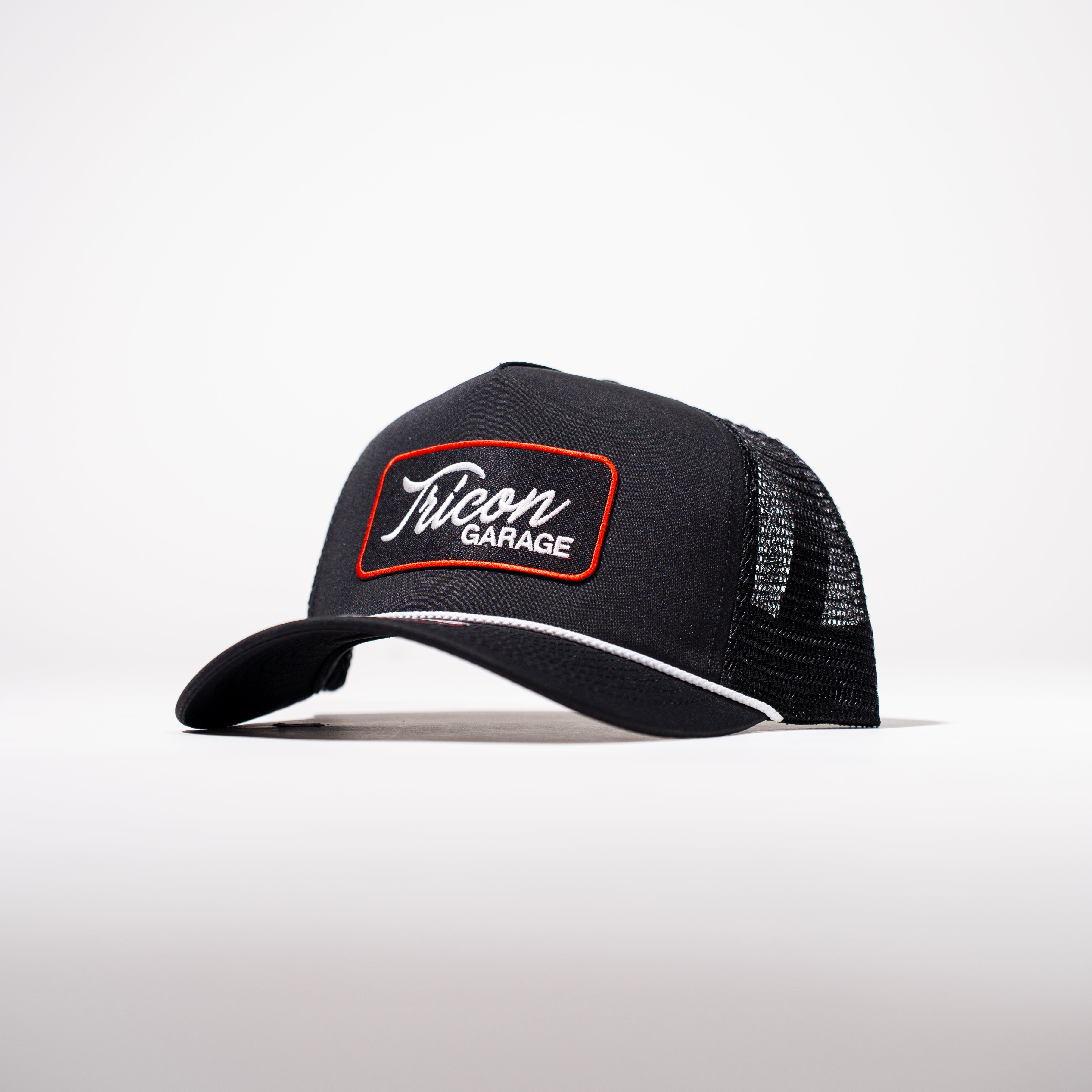 Black on Black 5-Panel Patch Snapback – TRICON Garage