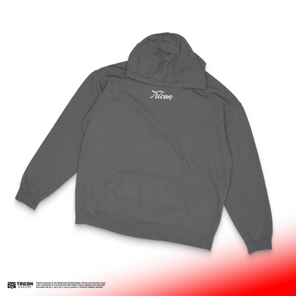 TRICON Script Logo Pigment-Dyed Hoodie