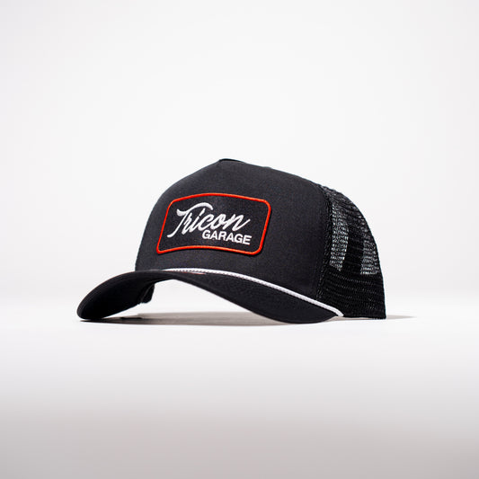 Black on Black 5-Panel Patch Snapback