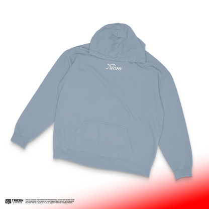 TRICON Script Logo Pigment-Dyed Hoodie